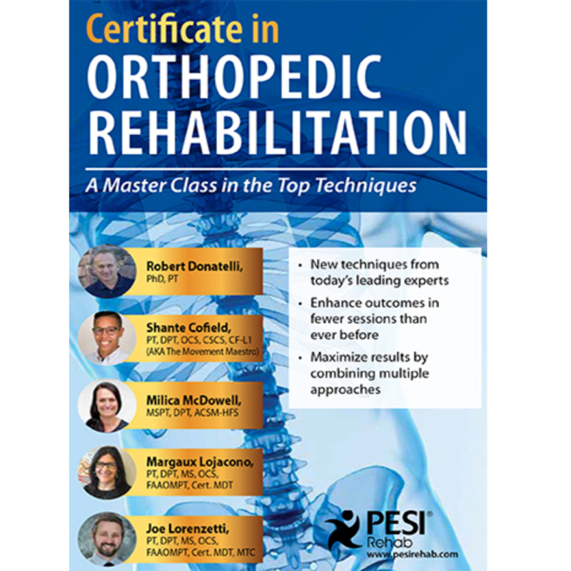 2-Day Certificate in Orthopedic Rehabilitation: A Masterclass in the Top Techniques